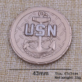 Custom Dual Plating Moeda Usn com 3D Design